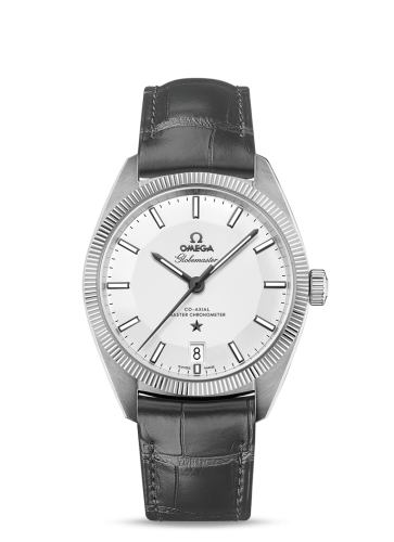 Omega Globemaster Stainless Steel / Silver / Leather